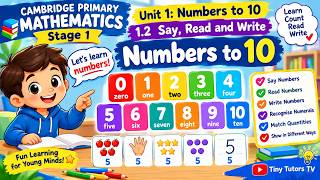Counting Sets of Objects | Numbers to 10 | Cambridge Primary Mathematics Stage 1 | unit 1.1