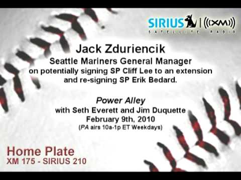 Jack Zduriencik, SEA GM, on Cliff Lee extension and Erik Bedard resigning - Sirius|XM