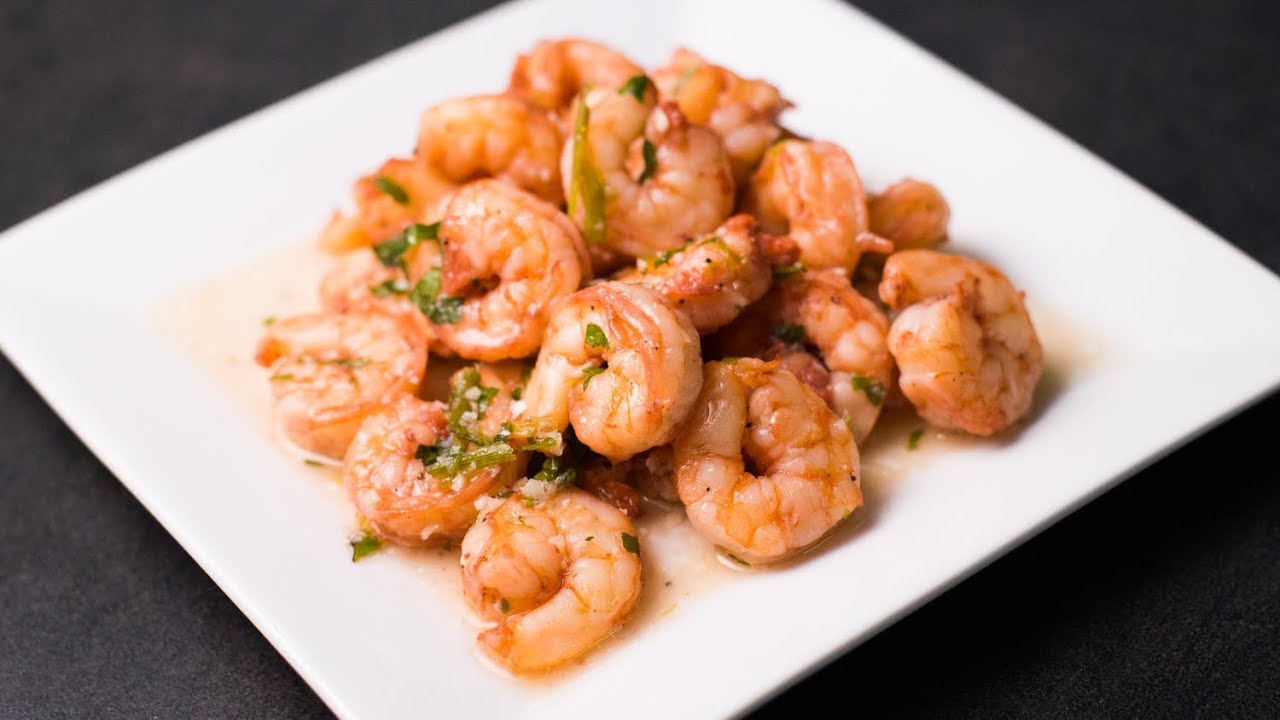 Bitters & Pineapple Parsley Glazed Shrimp Recipe by Chef Jason Peru