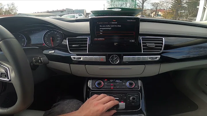 How to Find and Manage Garage Doors Opener Settings in Audi A8 D4 ( 2010 - 2017 )