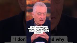Robert De Niro has a warning for people who are considering voting for Donald Trump #shorts