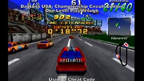 Daytona USA: CCE Level Playthrough using a Sega Saturn Cheat Code :D #SegaSaturn #Sega #CheatCode