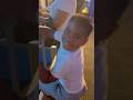 Son is scared to get on indoor roller coaster #shorts