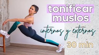 MUSLOS DELGADOS Y PIERNAS TONIFICADAS: reducir y tonificar parte interna y externa del muslo en casa screenshot 2