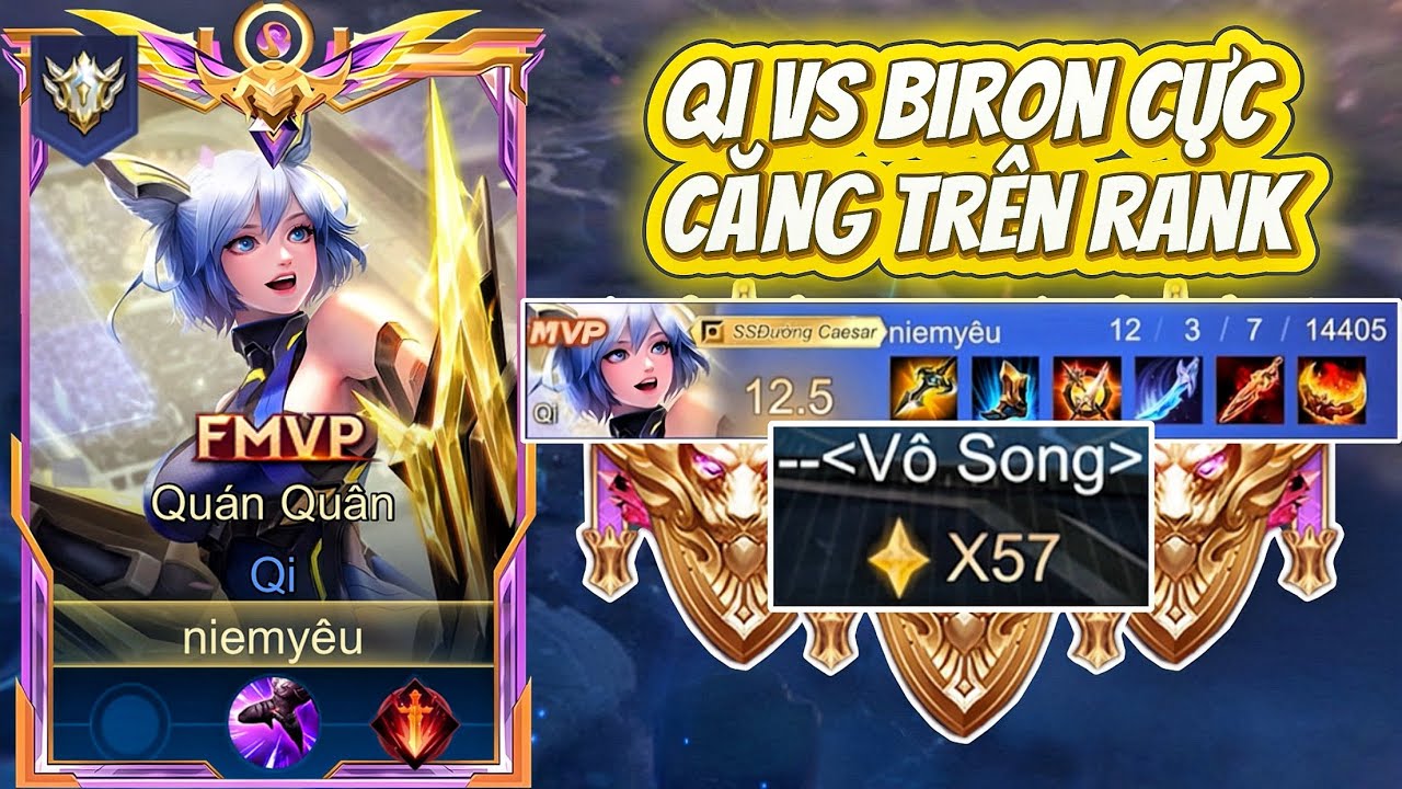 Qi Đối Đầu Biron Cực Căng Ngay Trên Rank 5x Cuối Mùa.