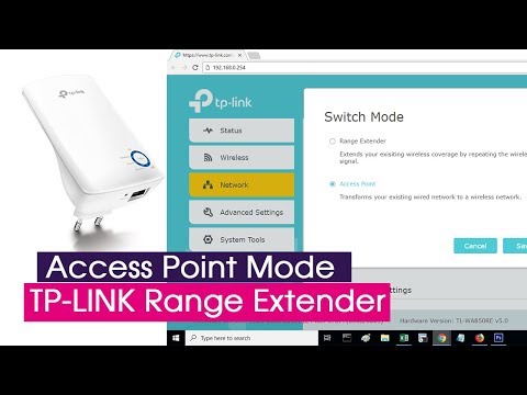 Cofigure ACCESS POINT mode on TP-LINK range extender | NETVN