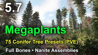 Conifer Tree Presets Megaplants Cinematic Bones Nanite Emblies Ue 5.7