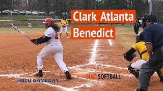 SIAC Softball: Benedict vs Clark Atlanta screenshot 3