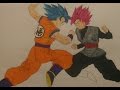 Dibujos Dragon Ball Super entrega 9 | Dibujando a Black Goku Rose