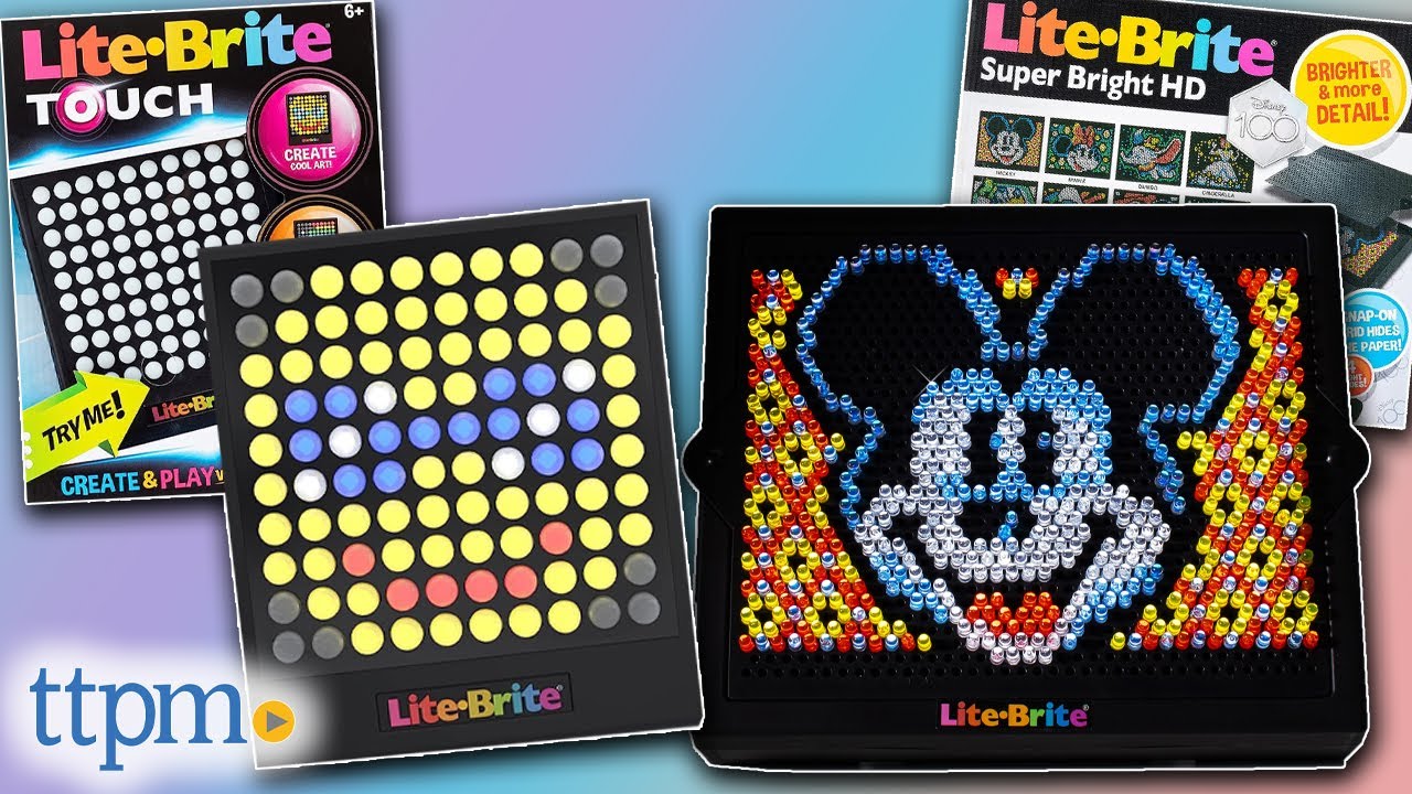 Lite-Brite Touch and Lite-Brite Super Bright HD Disney 100 Edition 