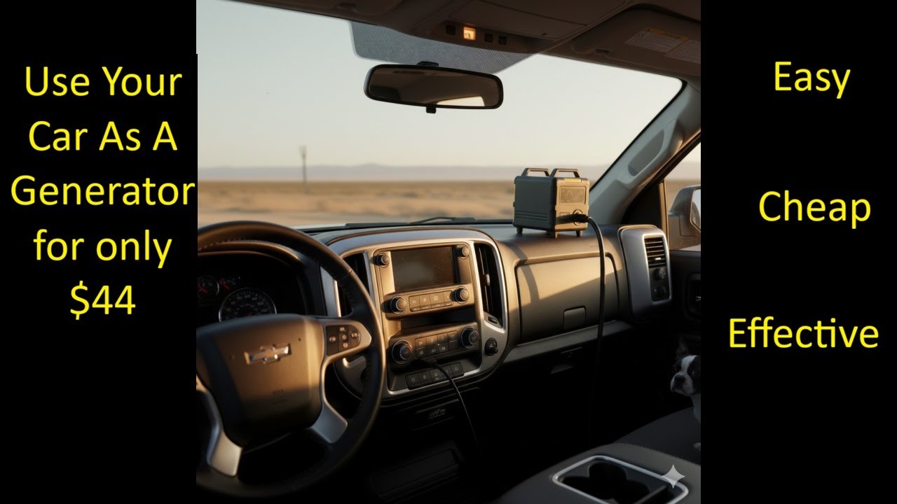 Использование автомобиля в качестве аварийного источника питания (часть 4). Лайфхак за 44 доллара...