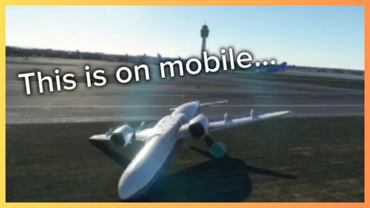 I played Microsoft Flight Simulator.... On a PHONE!! - YouTube