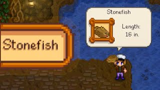 WHERE AND HOW TO CATCH STONEFISH Stardew Valley