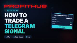 Trade a Deriv Signal in ONE Tap ⚡🤖 | ProfitHub Signal Bot V5 #derivbot #derivtrading #deriv Wealth