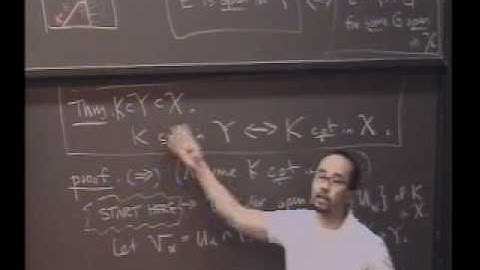 Real Analysis, Lecture 12: Relationship of compact sets to closed sets (2/8)