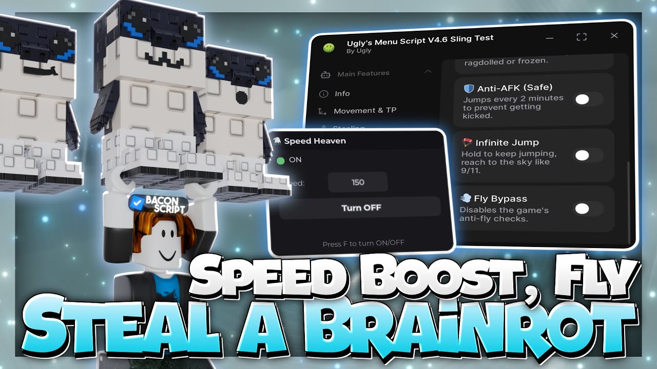 [KEY LESS] Steal a Brainrot Script | New Speed Boost, Fly Bypass ...