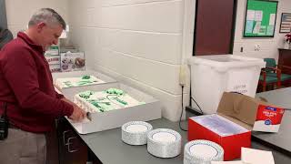 Faculty surprises PV principal with cake