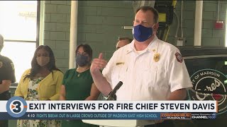 Madison Fire Chief gives interview as he prepares to step down