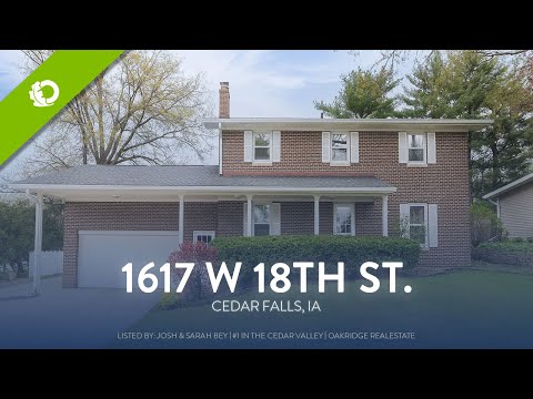 1617 W 18th St., Cedar Falls, IA home video tour