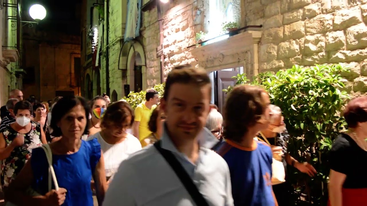 Festa Patronale 3/8/22 Cassano Murge Processione centro strorico - Bassa musica e Banda di Cassano