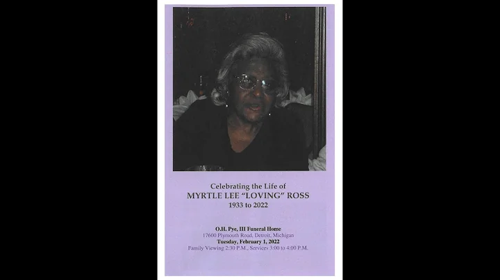 Homegoing Services for Myrtle Ross