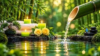 Relaxing Music for Healing + Bamboo Water Sounds 🌿 Relieves depression and tension & Nature Sounds