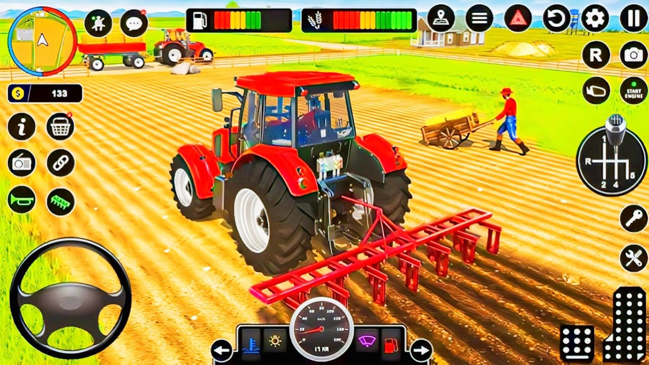 Modern Farm Tractor Driving Games - Farming Tractor Games 3D - Android Gameplay