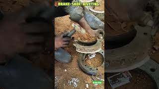 Brake shoe riveting | Truck brake shoe | Aluminum rivets |