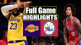Los Angeles Lakers vs Philadelphia 76ers FULL GAME HIGHLIGHTS | March 22 | 2024 NBA Season