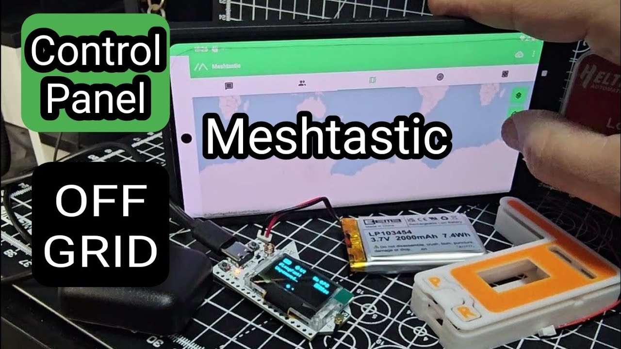 Off Grid MESHTASTIC Heletec V3 - Android Control Panel - YouTube