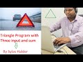 learn python programming | triangle calculation by user input | by sylas halder