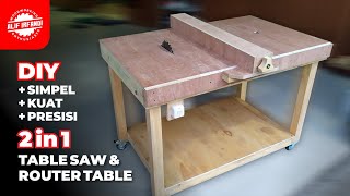 How to Make 2 in 1 Table Saw & Router Table | DIY Homemade Table Saw