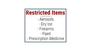 Restricted Items and Prohibited Items in Shipping