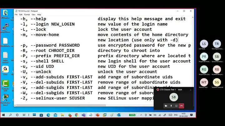 (B17) Linux Admin part3 User Management 2- User modify and delete, USERMOD, USERDEL
