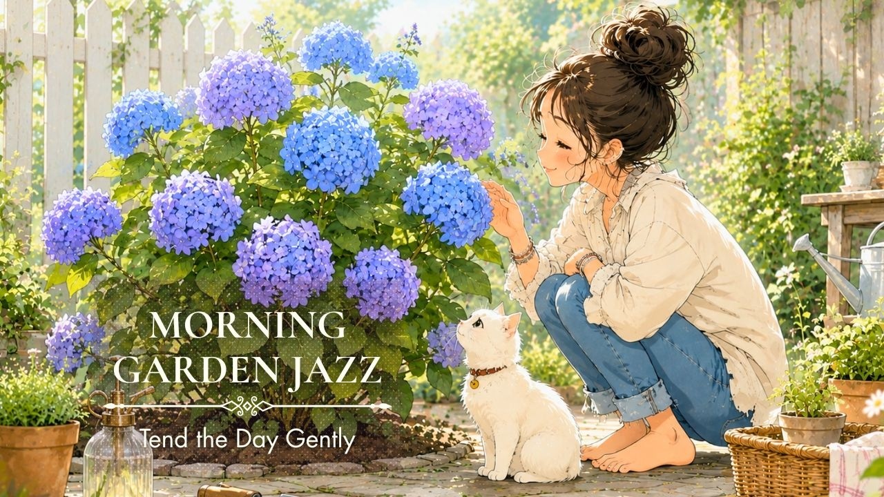 Soft Jazz โ Slow Morning Garden Playlist ๐ฟ | Tending the Garden | A Gentle Start Among the Green