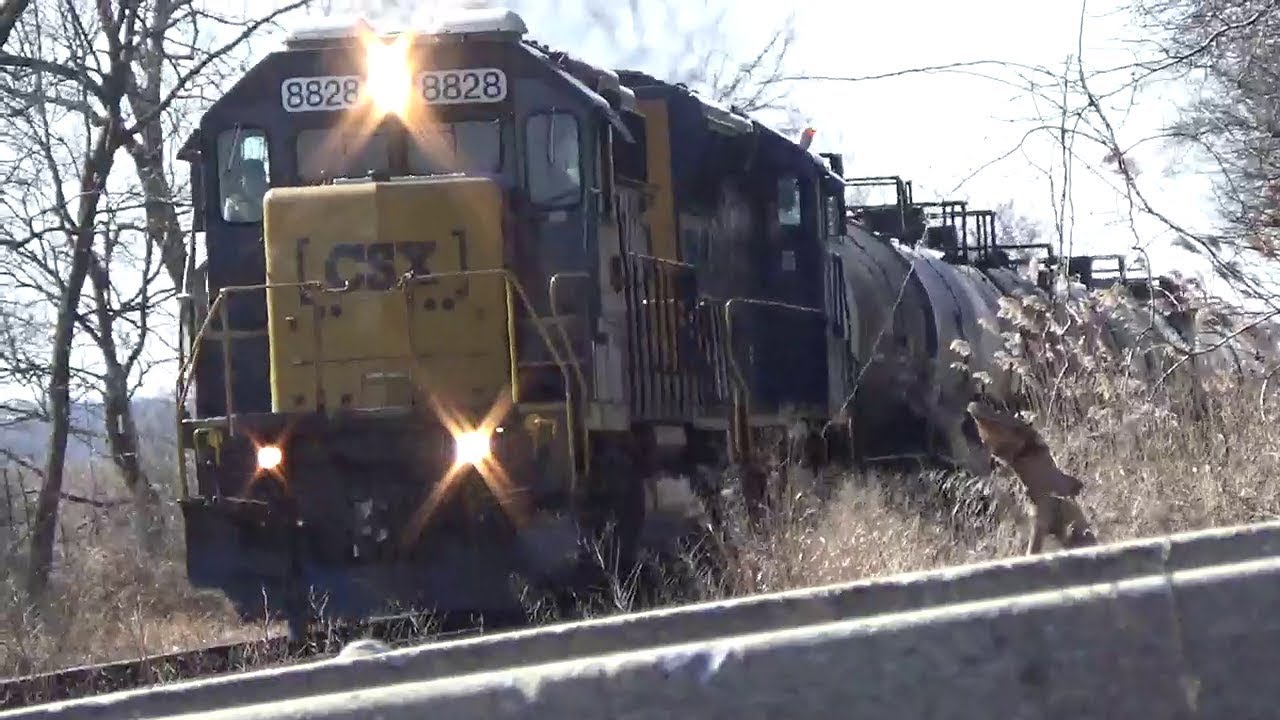 WPCA11 Along the Penns Grove Secondary in NJ with CSX EMD's on 2/16/19