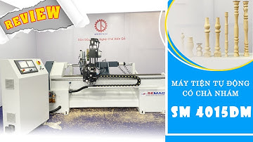 Máy Tiện CNC 1 Trục Chà Nhám SM 4015DM | Máy Tiện Gỗ CNC | Quốc Duy