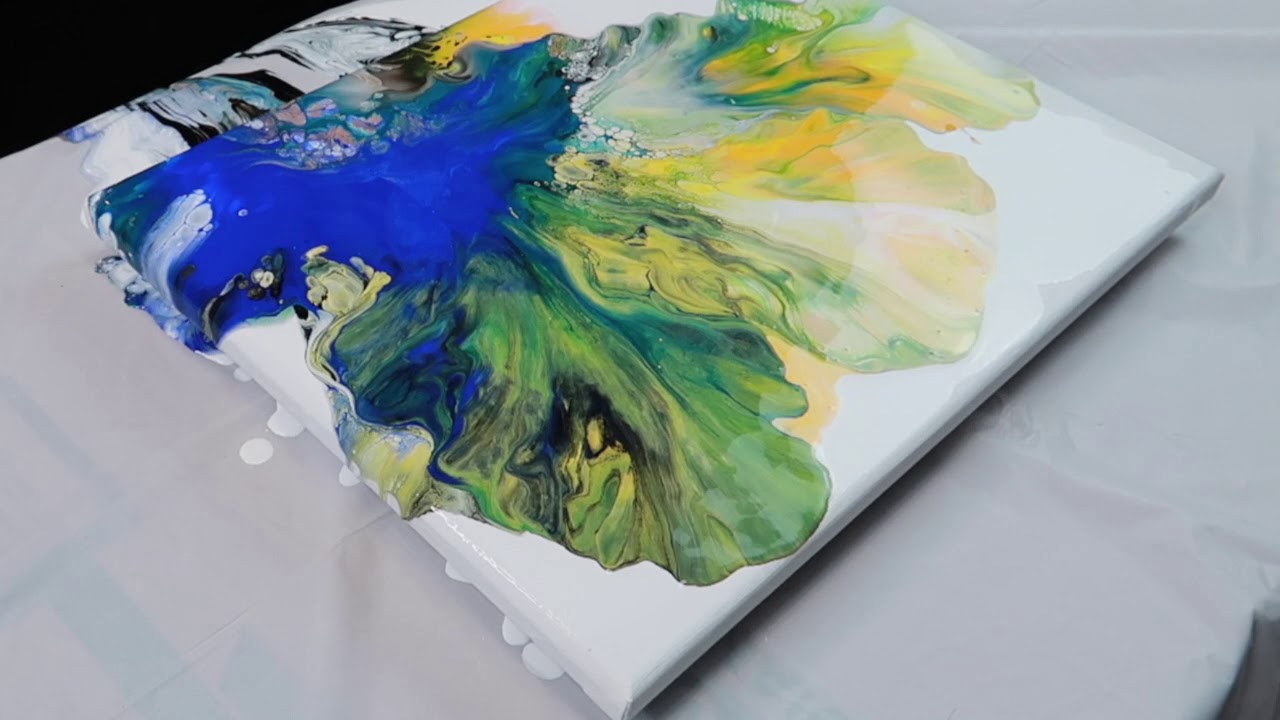 Fluid Painting Dutch Pour Acrylic Painting - YouTube