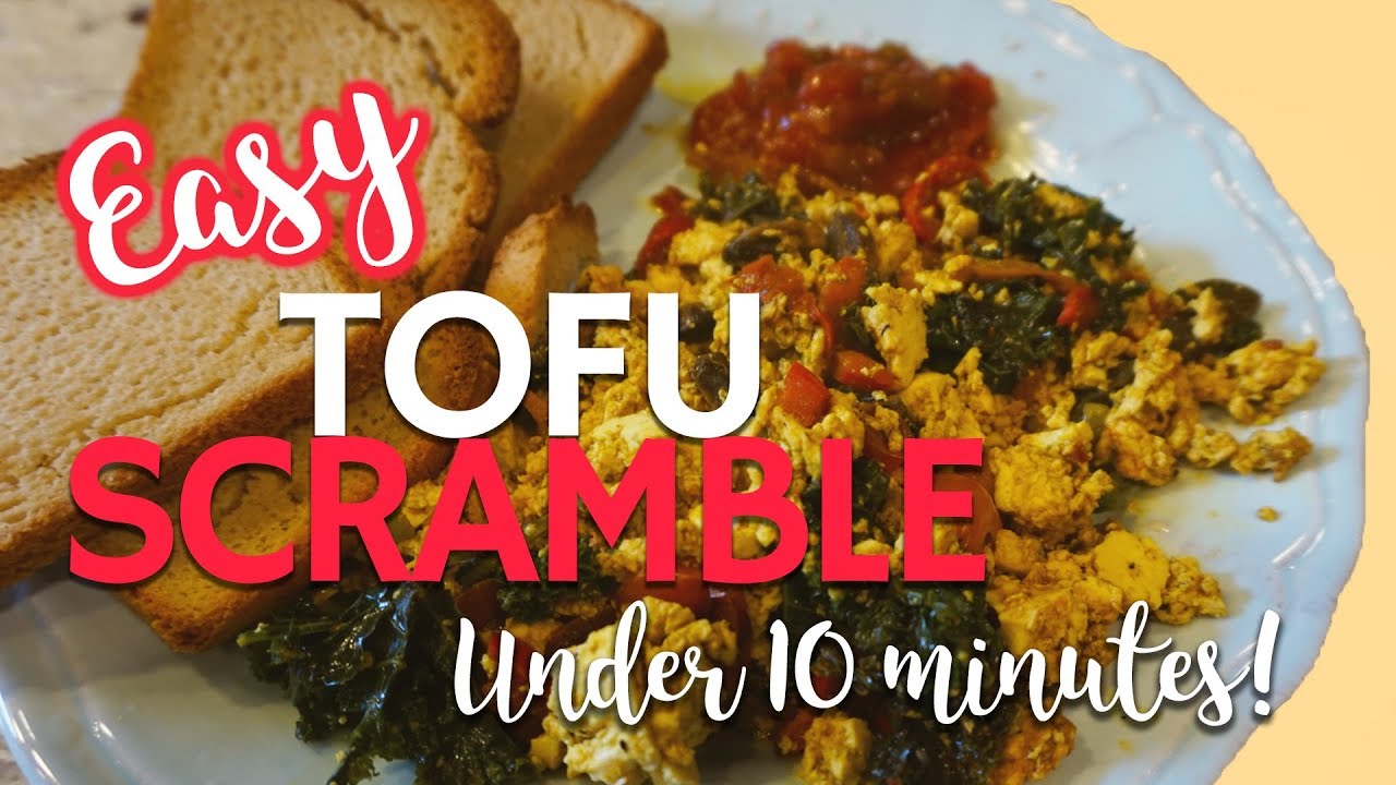 TOFU SCRAMBLE | Easy, Fast, Vegan| 45g of protein | Leeor Alexandra