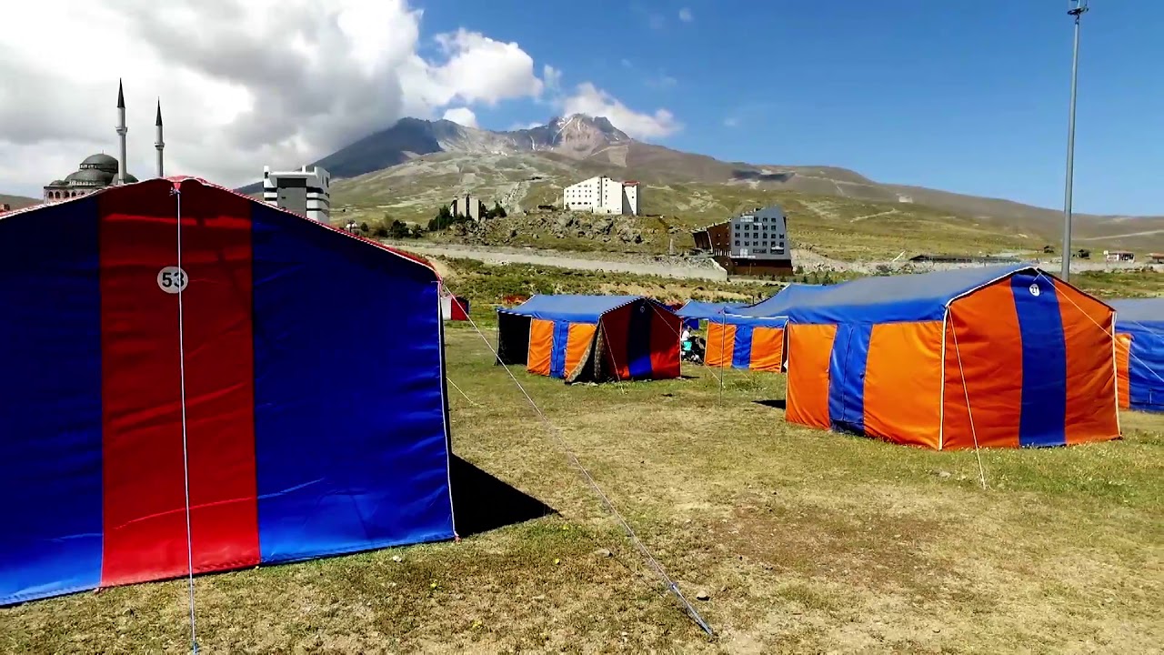 erciyes cadir karavan kamp alani youtube