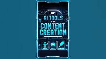 Top 3 AI Tools for Content Creation in 30 Seconds.