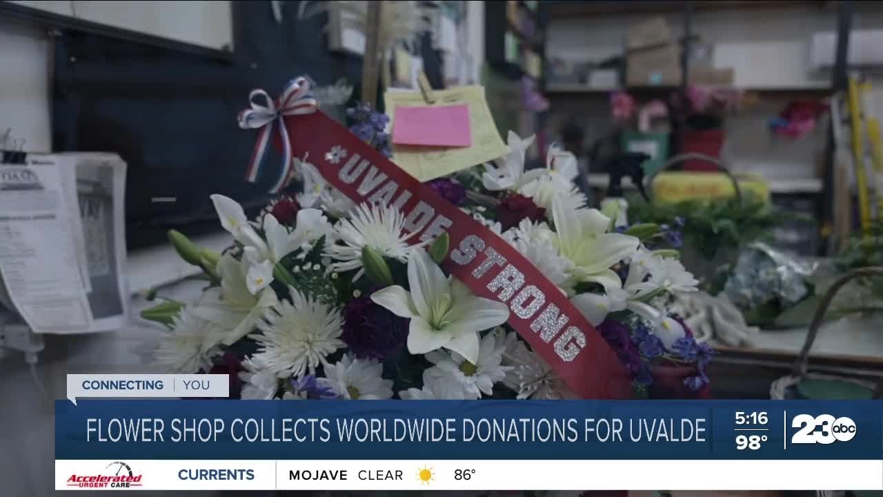 Positively 23ABC Flower shop collects worldwide donations for Uvalde