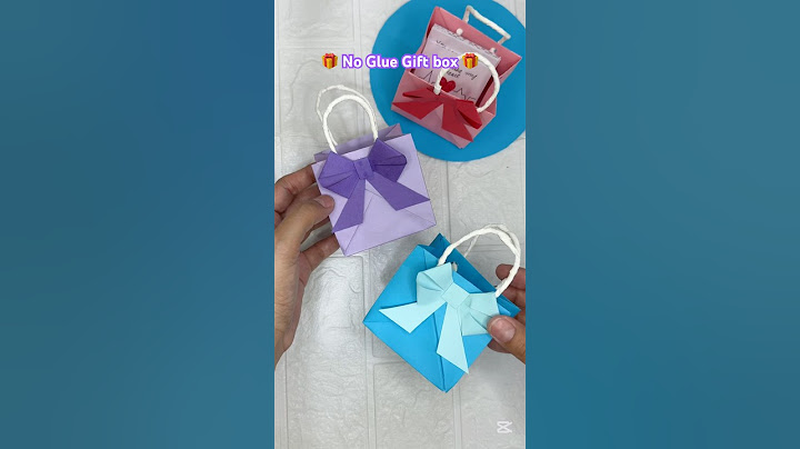 DIY no glue gift box 🎁 how to make shopping bag 🛍️cute gift bag #shorts #craft #gift #diy #origami