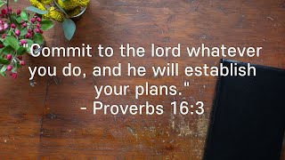 Daily Prayer (Proverbs 16:3)