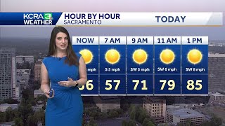 Sunny Memorial Day with temperatures climbing