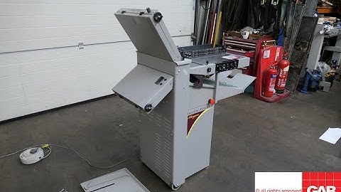 Morgana Major paper folder with Perf  Slit Score for sale   Gab Supplies Ltd   2006