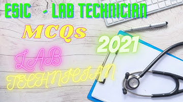 ESIC LAB TECHNICIAN EXAM QUESTION PAPER,