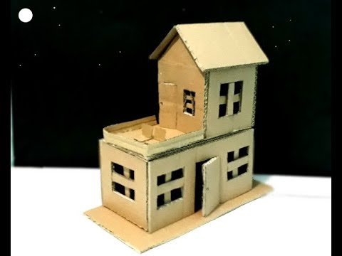 Cara Membuat Miniatur Rumah  Tingkat Dari  Kardus  YouTube