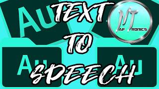 Text to Speech (Voice Overs) Adobe Audition 2019 (How to) screenshot 5