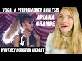 Vocal Coach Reacts: ARIANA GRANDE How Will I Know / Queen Of The Night (Whitney Houston Tribute)